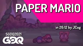 Paper Mario by JCog in 26:12 - Summer Games Done Quick 2021 Online