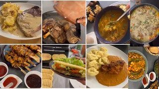 8 Recettes✨ Menu de la Semaine✨ Poulet crème✨haricots blancs ✨Brochettes ✨Sandwich ✨Entrecôtes ...☀️