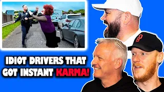 Idiot Drivers That Got INSTANT Karma.. REACTION | OFFICE BLOKES REACT!!