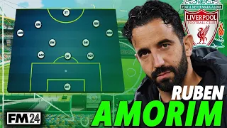 LIVERPOOLS NEXT MANAGER ? The tactics of Ruben Amorim in Football Manager