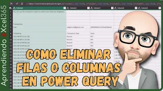 How to DELETE ROWS or COLUMNS | power query