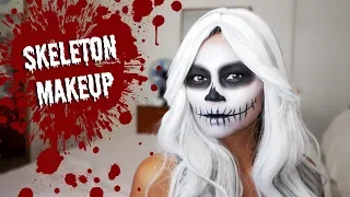 Easy Last Minute Skeleton Makeup Tutorial for Halloween