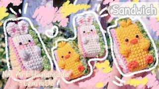 How to crochet SANDWICH | Crochet RABBIT | Crochet DUCK | Hướng dẫn móc BÁNH MÌ bằng len | Lem'n Do