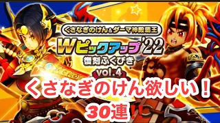 ドラクエウォーク　『Wピックアップ'22復刻ふくびき Vol.4』　３０連！！