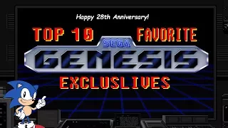 Top 10 Favorite SEGA GENESIS Exclusives (28th Anniversary!)