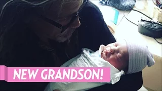 See Steven Tyler Hold His New Grandson For the First Time