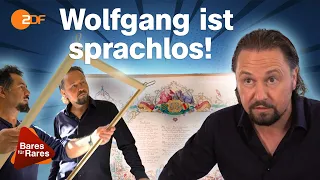 Veredelung für Wolfgangs Bild: Neuer Rahmen mit Blattgold lässt Farben erstrahlen | Bares für Rares