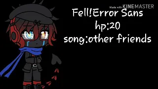 Fell!Error Sans, fell!ink sans, Lust!Sans and horror! Sans song voices