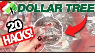 🎄20 *BEST* $1 Dollar Tree CLEAR ORNAMENT HACKS for Christmas!