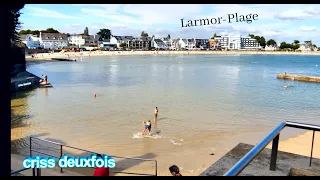 Larmor-Plage ; Toulhars ; Vacances ; Touriste ; Bateaux ; Baignade ; Digue ; Bretagne Sud ; France