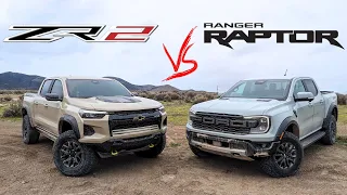 2024 Ranger Raptor vs 2024 Colorado ZR2 Offroading