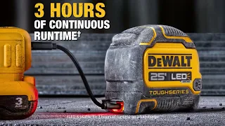 DEWALT 25' Lighted LED Tape Measure (DWHT35625S)