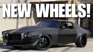 Betos Widebody Camaro gets New Billet Wheels!