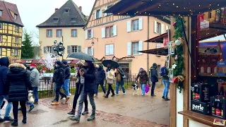 One Day In Colmar France During Christmas December 2021 Under the Snow | 4K With Christmas Music 🎄🎅❅