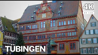 Walking in Tübingen, Germany, The Colourful Ancient German town 4K  🇩🇪