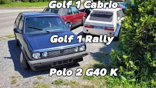 Golf 1 Cabrio, Golf 1 Rally und Polo G40 Kompressor