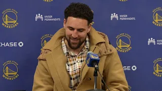 Klay Thompson Reflects on Warriors Win vs Chicago Bulls | Jan. 12, 2024