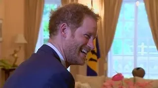 Prince Harry visits Government House in Barbados