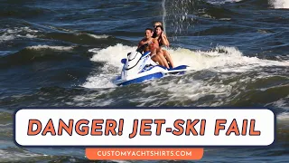 DANGER ! JET-SKI FAILURES IN BOCA RATON INLET / BOCA RATON INLET BOAT VIDEOS / CUSTOM YACHT SHIRTS