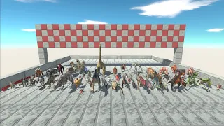 All Factions Speed Race - First Team With 6 Points Wins - Animal Revolt Battle Simulator