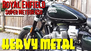 Royal Enfield Super Meteor 650, Built like a tank! in depth close up walk around/overview!