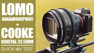LOMO 35mm Square Front Anamorphic with Cooke Kinetal 37.5mm Spherical | Quick Test