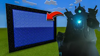 How to Make A Portal To The Titan Cameraman Damaged Dimension in Minecraft!