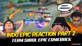 INDO PLAYERS REACTION ON TEAM PH COMEBACK PLAY vs TEAM INDONESIA PART 2 🤣😂