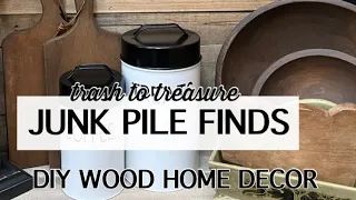 DIY | Junk Pile Saves | Wood | Trash to Treasure | Salvaged Home Decor