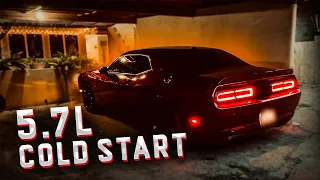 Холодный старт - Cold Start 2019 Dodge Challenger R/T 5.7l HEMI V8