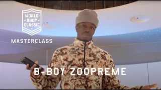 Masterclass & interview with B-Boy Zoopreme