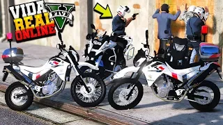 2 ROCAM EMBAÇOU NA BMW R1200 DO FAVELADO no GTA 5 : VIDA REAL #68