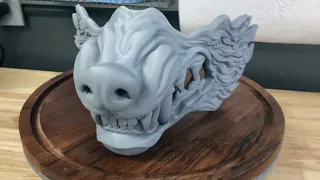 3d printed wolf mask
