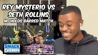 REY MYSTERIO VS SETH ROLLINS - NO HOLDS BARRED!!! | REACTION (WWE SMACKDOWN 11/13/20)