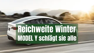 Reichweiten-Effizienz im Winter: Tesla Model Y schlägt sie alle