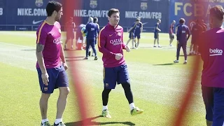 FC Barcelona Training Session: In preparation for Valencia