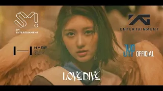 How would Big 3 + hybe make a teaser for IVE "Love Dive"