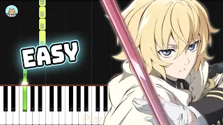 Owari no Seraph OP 2 - "Two souls -toward the truth-" - EASY Piano Tutorial & Sheet Music