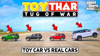 5 Toy Thar Vs Indian Cars 🔥 TUG OF WAR in GTA 5!