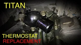 Nissan Titan Thermostat Replacement 2004+ (Tips and Tricks)