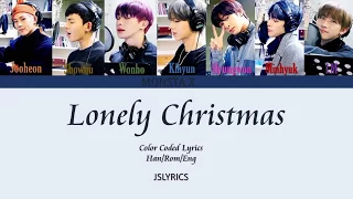 Monsta X- LONELY CHRISTMAS - Color Coded Lyrics (HAN/ROM/ENG)