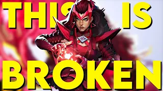 THIS IS INSANE! MARVEL RIVALS SCARLET WITCH IS BROKEN! NEW GAMEPLAY