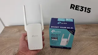 TP-LINK RE315 Mesh WiFi Extender: REVIEW and Unboxing
