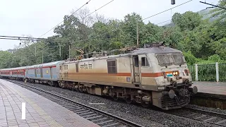 Trains from Ghat with beautiful Banker Locos | Rainy season | Khandala | Banker Locos