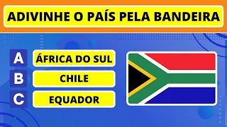 Adivinhe o PAÍS pela BANDEIRA - NÍVEL FÁCIL