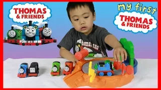 MY FIRST THOMAS AND FRIENDS SPINNING SODOR | Kids Playing Toy Trains for Babies and Toddlers