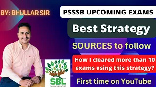 Best Strategy For Upcoming PSSSB Exams // Punjab Clerk, V.D.O. Exam Strategy // Best Sources