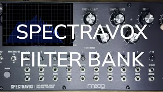 moog SPECTRAVOX // What is a filterbank? (No Talk)