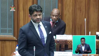 Fijian Attorney-General updates parliament on the $360 unemployment benefit assistance.