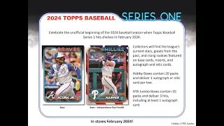 2024 Topps Series 1 Baseball Hobby Full Case Pick Your Team PYT Break #1 - 2/16/24